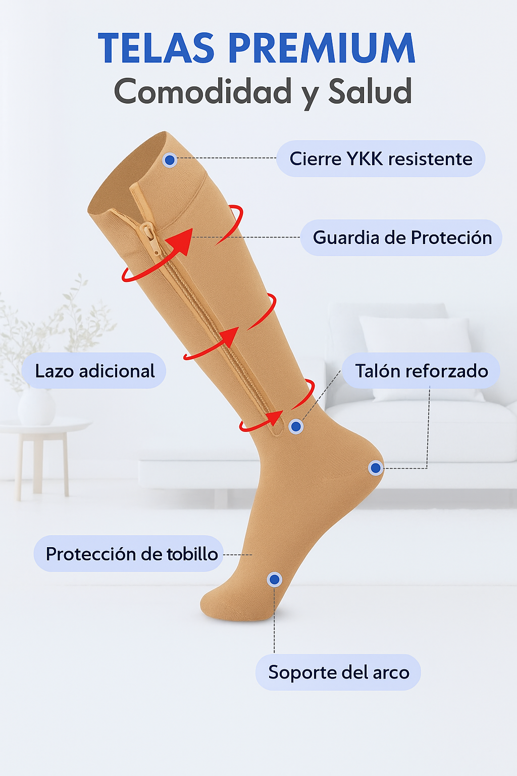 MEDIAS DE COMPRESION ANTIVARICES